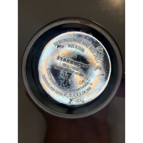 Starbucks Coffee Mug 16oz Rainbow Holographic Iridescent Oil Slick 2022 Holiday - Picture 4 of 5